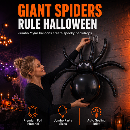 Halloween Klorspindel-ballong för festdekoration och fotorekvisita