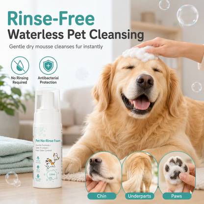 🐾🐶 50% RABATT ✨ Vattenfri husdjursmousse, kraftfull rengöring – ingen sköljning behövs 🧼