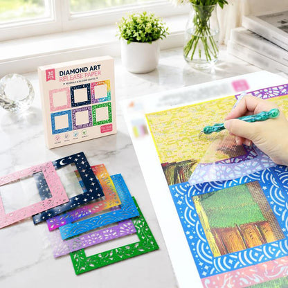 Skyddsark i PET för diamond painting och pyssel