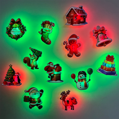 🎄 50 % RABATT! Lys upp julen på några sekunder – självhäftande juldekorationer med LED-ljus