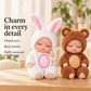 🧸 Mini Reborn-Bebisar – 6 Söta Sovande Djurfigurer att Samla på 💕