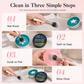🎁Köp 2 få 1 gratis🔥Bärbar rengöringssåpa för sminkborstar och svampar – fast rengöringsmedel för puderpuffar och Beauty Blenders