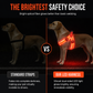 🐾 Justerbar LED-hundsele med blinkande ljus